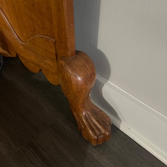 RARE Vintage Pulaski Solid Golden Oak Vanity Mirror Screen/ Room Divider - Picture 3 of 3